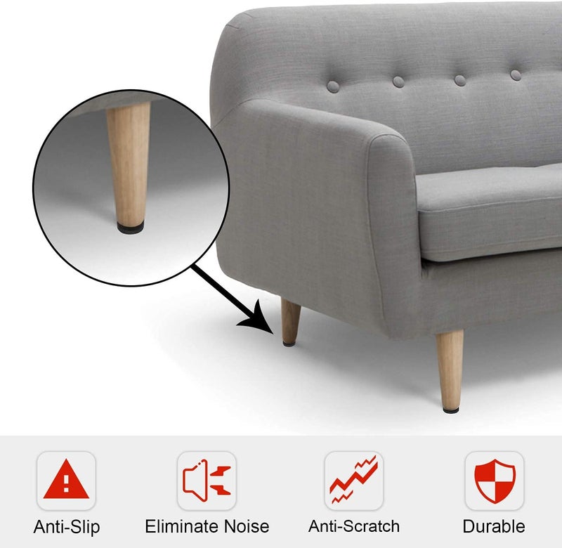 Yelanon Non Slip Furniture Pads -16pcs 2.5"" Grippers Hardwood Floors, Non Skid for Furniture Legs,Self Adhesive Rubber Furniture Feet, Anti Slide Furniture Floors Protectors for Keep Couch Stoppers - Image 3
